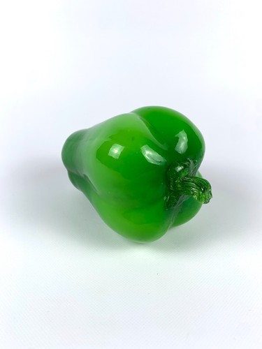 Vtg hand blown glass bell - vtg,