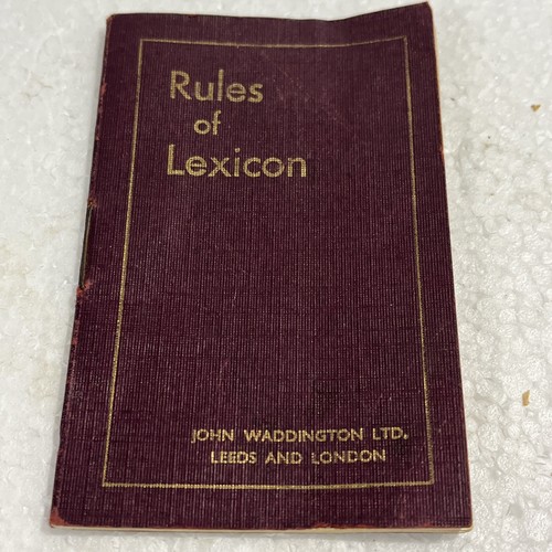 Vintage rules lexicon book - vintage,