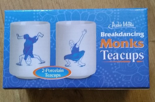 Breakdancing monks teacups - 2,