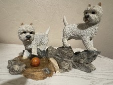 Sherratt and Simpson Ornament - Westie Pair Playing Ball Lovely!