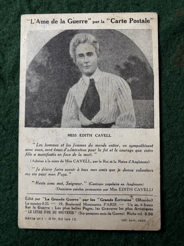 Ww1 nurse miss - nurse, cavell