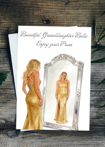 Daughters prom card - daughters,