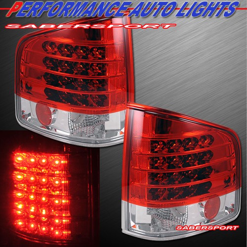Pair red clear - red, led