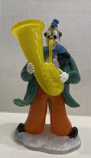 9” Glass Clown playing the