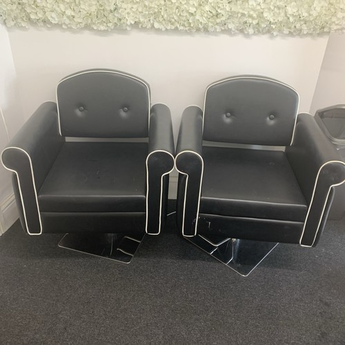 Premium salon chairs black - salon, x2