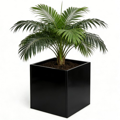 28x28x28 inch square - square, metal