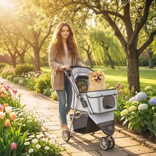 PawHut Pet Stroller Pushchair