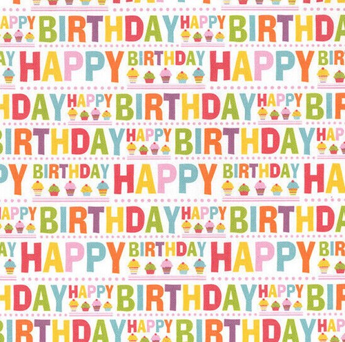 Cotton fabric bright - bright, happy