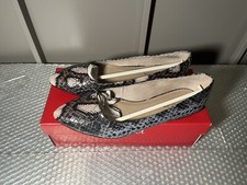 s.Oliver Shoes Flats Taupe Snake Womens UK 7.5 New