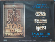 VTG 1997 STAR WARS ORIGINAL TRILOGY SPECIAL EDITION 40" x 30" UK QUAD POSTER