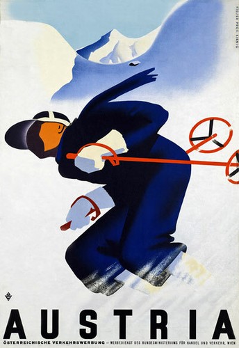 T49 vintage austria skiing - t49,