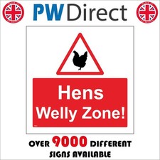 SIGN HENS WELLY ZONE TR883