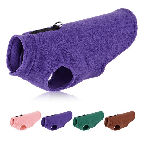 Warm fleece dog cat coat - warm,
