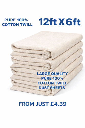 Dust sheet 12ft 6ft 100 - dust, x