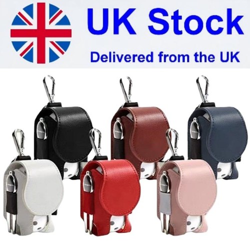 Leather golf ball pouch - golf,