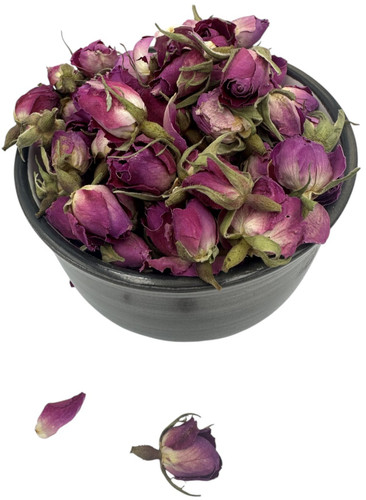 Pink rose buds dried loose - pink,