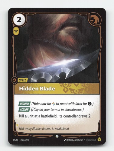 Hidden blade 213 298 common - 213/298,