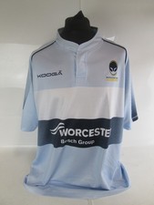 Worcester Warriors Kooga Light Blue 2014/2015 Away Rugby Shirt Size UK 3XL