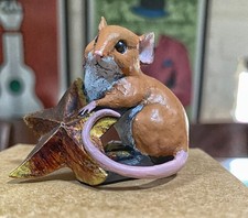Richard Cooper Studio Bronze Resin Mouse with Star
