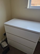 Ikea Malm Chest of 3 Drawers