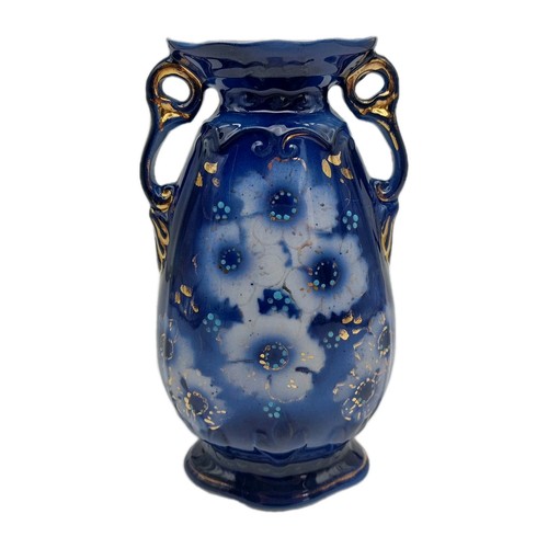Art nouveau vase cobalt blue - art,