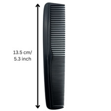 Black Plastic Hair Comb 13.5cm