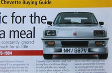 Original VAUXHALL CHEVETTE 1256 & 2300 HS/R PC Buyer's Guide 2006 mag article