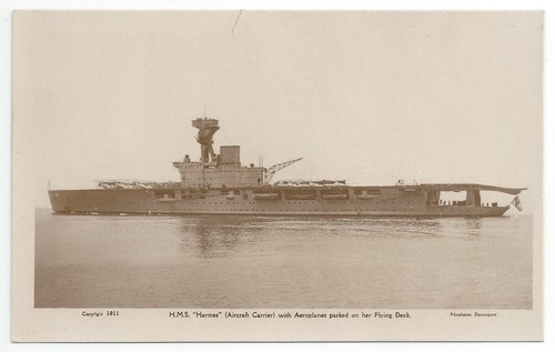 Abrahams hms hermes aircraft - hermes,