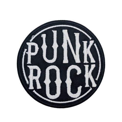 Punk rock music embroidered - music,