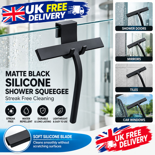 Matte black silicone - black, shower