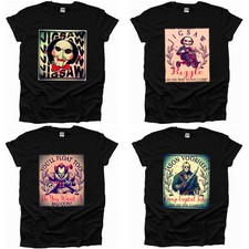 Horror Movie Freddy Pennywise Jason Michael Jigsaw Men Woman Tshirt Slasher UK