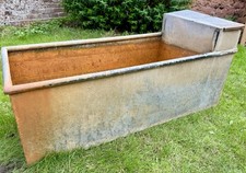 Old Galvanised Water Trough - 4ft long. Ideal Rustic Planter.