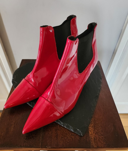Topshop red patent leather - patent,