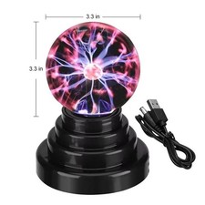 8" Plasma Ball Lamp Touch &