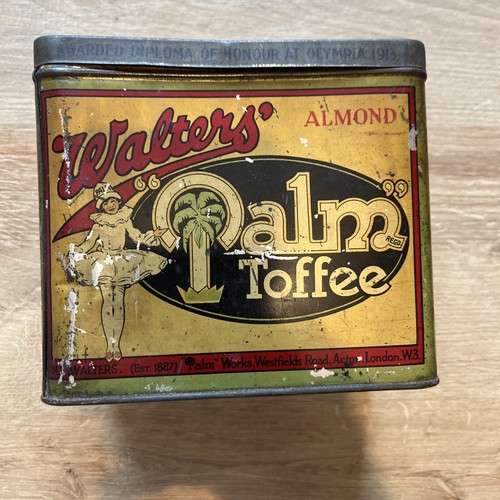 Vintage old tin walters cream - vintage,