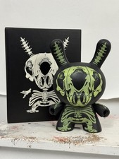 Kidrobot Ron English 8” Dunny GID Skeleton