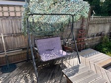Garden Outdoor 2 Seater Swing-Seat - Webbing Spit.