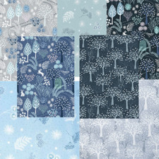 Lewis and Irene Secret Winter Garden Fabric 100% Cotton per 1/2 meter