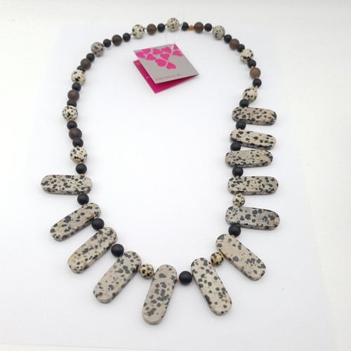Dalmatian jasper necklace - dalmatian,