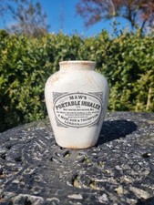 Maw’s Portable inhaler C.1900 White Porcelain Medical Antique 