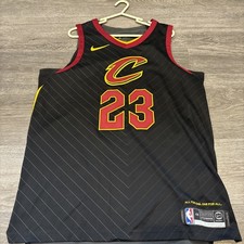 Rare Nba Lebron James Authentic Black Cleveland Cavaliers Jersey Size Large 48