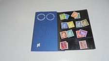 15 MNH IRELAND LOW VALUE DEFINITIVE STAMPS IN FOLDER.