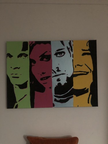 Icons club acrylic canvas - acrylic,