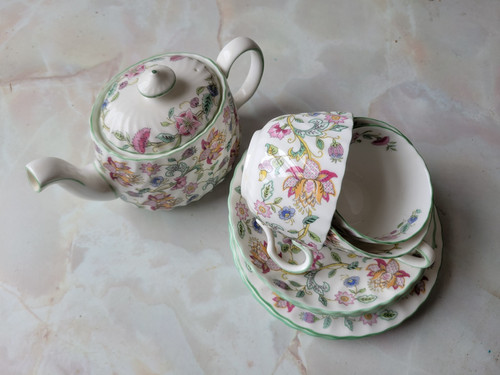 Minton haddon hall floral bone - hall,