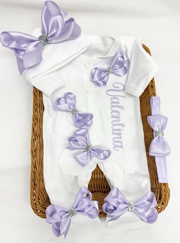 Newborn baby girl - newborn, sleepsuit