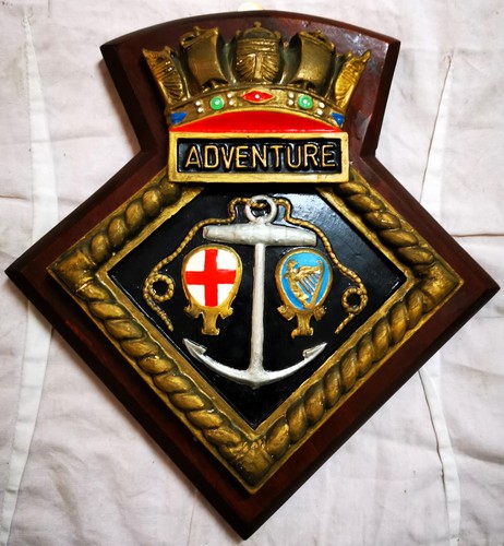 Hms adventure ship crest - adventure,