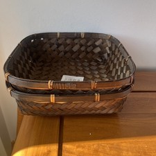 2 Square Brown Bamboo Bread