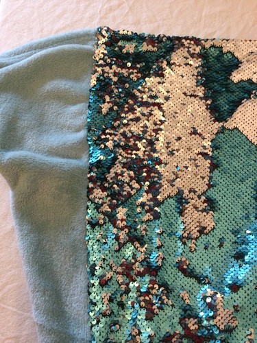 Mermaid tail sequin fleece - tail, sequin/fleece