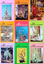 Vintage The Flower Arranger Magazines 1985-1987 Quarterly 9 Issues Retro 