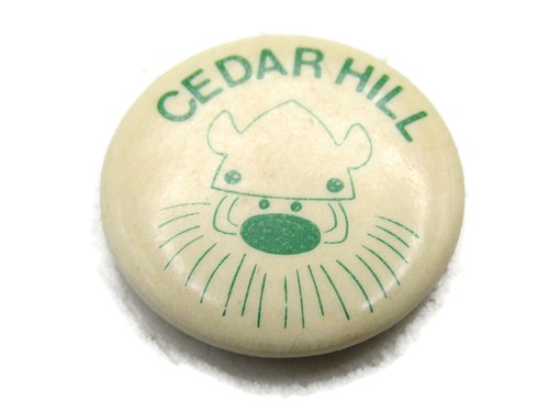 Vintage cedar hill - hill, pinback